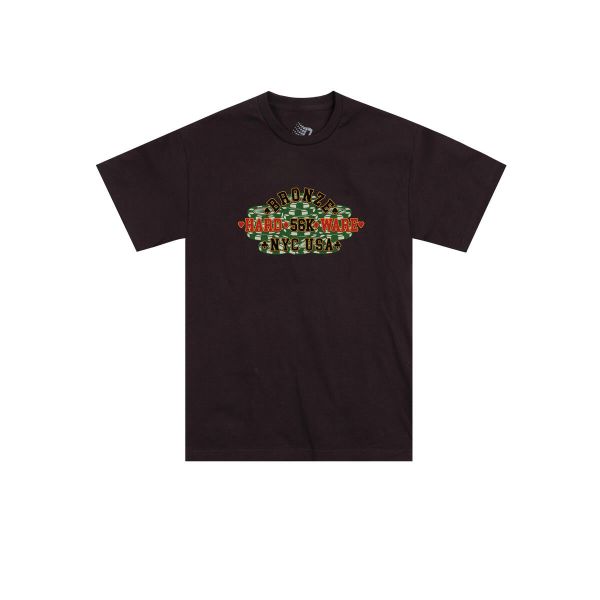 Bronze 56k Poker Tee - (Black)