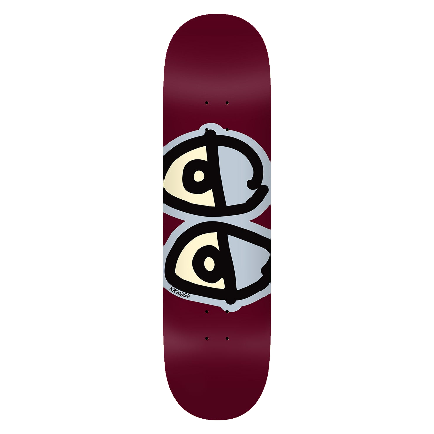 Krooked Team Eyes Deck Maroon - (8.75)