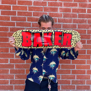 Geometric X Baker Cheetah Skateboard - (8-8.5)