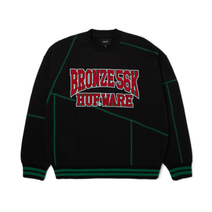 HUF X Bronze 56K Hufware Crewneck - (Black)