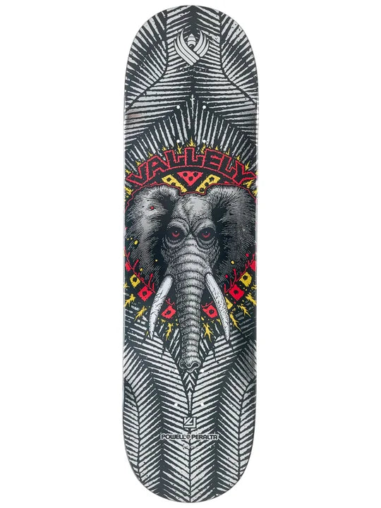 Powell Flight Mike Vallely Elephant Silver Foil Deck - 8.38