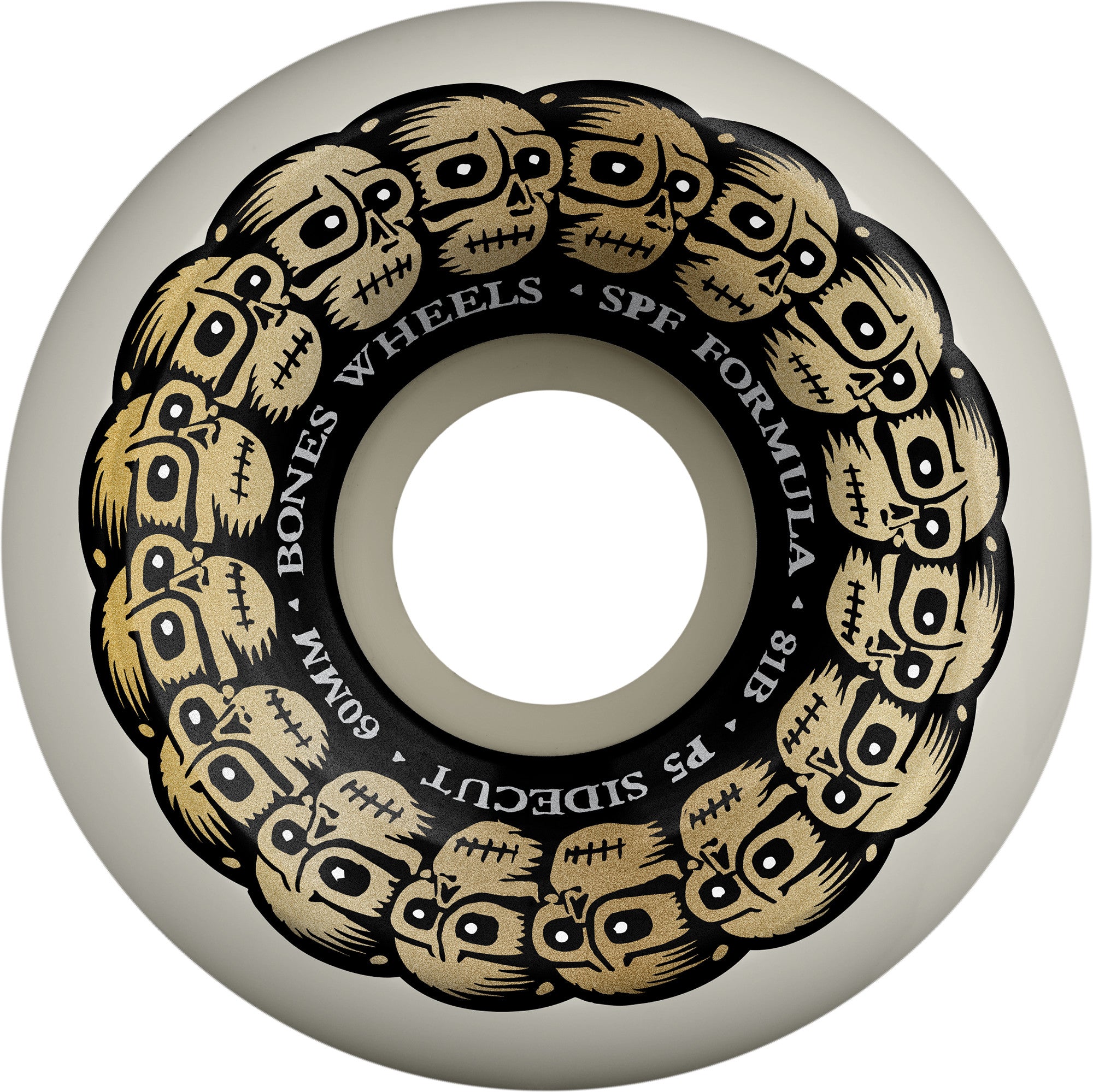 Bones Circle Skulls Sidecut SPF Wheels - 60mm