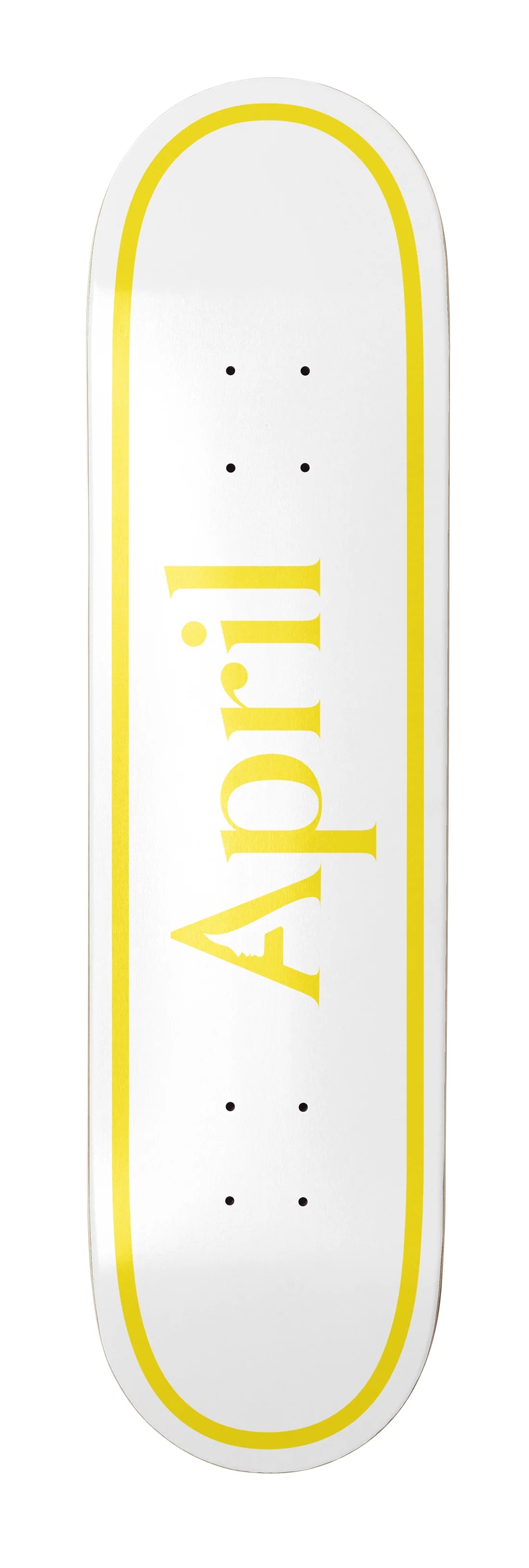 April Twin OG Logo Yellow White Deck - 8.25/8.5