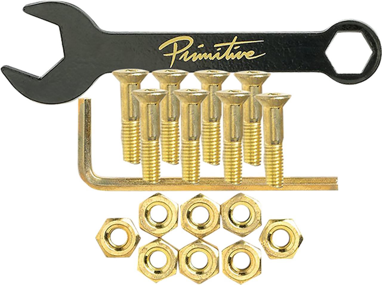 Primitive 7/8 Allen Bolt Set w/Wrench - (Gold)
