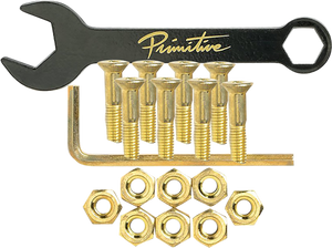 Primitive 7/8 Allen Bolt Set w/Wrench - (Gold)