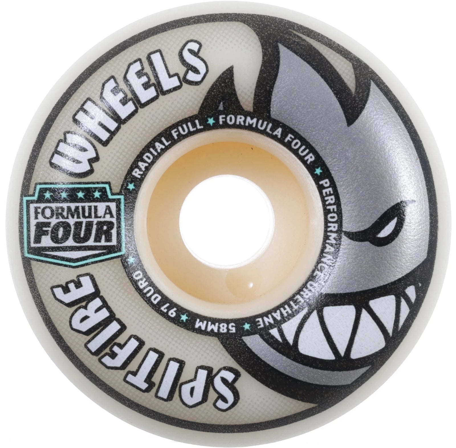 Spitfire Formula 4 Radial Full Natural Wheels (97D) - (54mm)